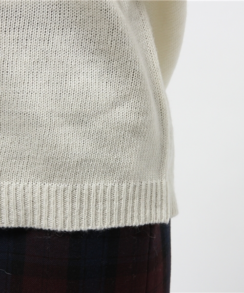 mystic（ミスティック）の「パフ袖ドルマンプルオーバー（ニット/セーター・レディース・オフホワイト/ピンク/ネイビー/グレー/チャコールグレー・ﾌﾘ-）」の11枚目の写真