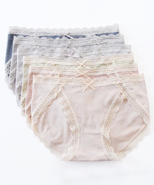 セール 6色6枚組 ボタニカル柄レディースショーツ ショーツ Lace Ladies レースレディース のファッション通販 Zozotown