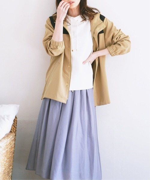 ikka(イッカ)の「【Sサイズ WEB限定】撥水パッカブルマンパー2(マウンテンパーカー・レディース・ベージュ/オリーブ/その他1/レモンイエロー・S/M/L)」の9枚目の写真