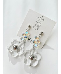 tone | 【ellie】クリアフラワーピアス(MA)(ピアス(両耳用))