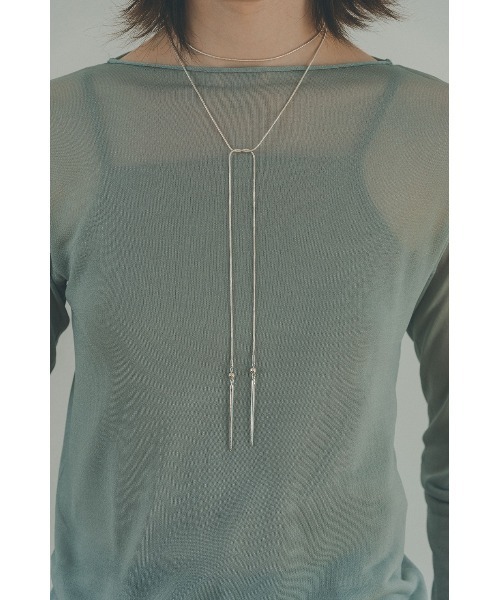 アクセサリー CLANE LONG DROP LINE NECKLESS CLANE（クラネ）の「LONG DROP LINE NECKLESS（ネックレス