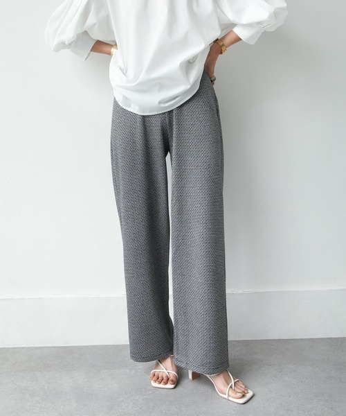 Chillfar(チルファー)の「カットジャガードパンツ(その他パンツ・レディース・ブラック/ベージュ/パープル/オレンジ/ブルー/グリーン/ブラック系/グリーン系・MEDIUM/LARGE)」の4枚目の写真