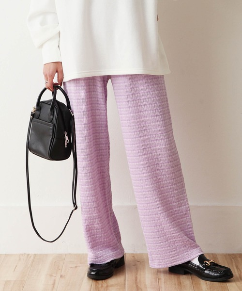 Chillfar(チルファー)の「カットジャガードパンツ(その他パンツ・レディース・ブラック/ベージュ/パープル/オレンジ/ブルー/グリーン/ブラック系/グリーン系・MEDIUM/LARGE)」の8枚目の写真