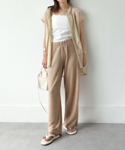 Chillfar(チルファー)の「カットジャガードパンツ(その他パンツ・レディース・ブラック/ベージュ/パープル/オレンジ/ブルー/グリーン/ブラック系/グリーン系・MEDIUM/LARGE)」の10枚目の写真