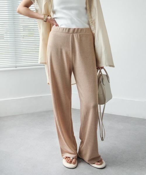 Chillfar(チルファー)の「カットジャガードパンツ(その他パンツ・レディース・ブラック/ベージュ/パープル/オレンジ/ブルー/グリーン/ブラック系/グリーン系・MEDIUM/LARGE)」の11枚目の写真