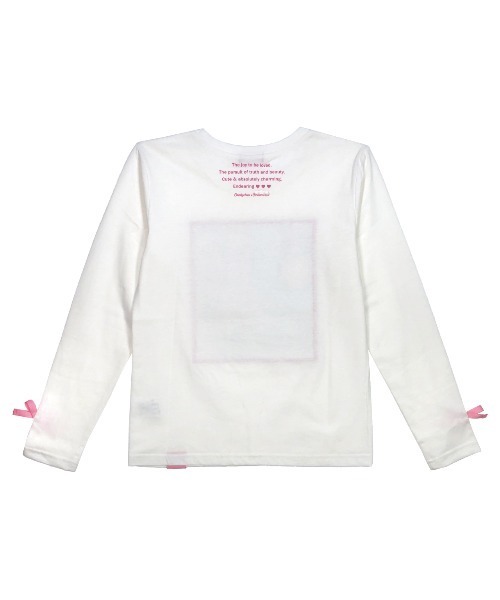 Candychuu(キャンディチュウ)の「シナモロールロンT(Tシャツ/カットソー・キッズ・ホワイト・120/130/140/150/160)」の3枚目の写真