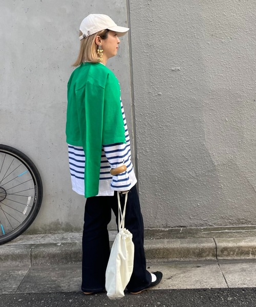 Doux archives（ドゥアルシーヴ）の「［ｗｅｂ限定］スナップボタンコンパクトカーディガン（カーディガン/ボレロ・レディース・ホワイト/ピンク/イエロー/オレンジ/グリーン・FREE）」の8枚目の写真