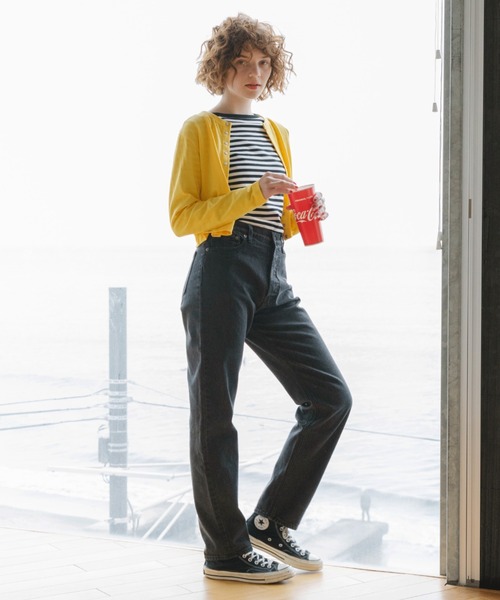 Doux archives（ドゥアルシーヴ）の「［ｗｅｂ限定］スナップボタンコンパクトカーディガン（カーディガン/ボレロ・レディース・ホワイト/ピンク/イエロー/オレンジ/グリーン・FREE）」の17枚目の写真