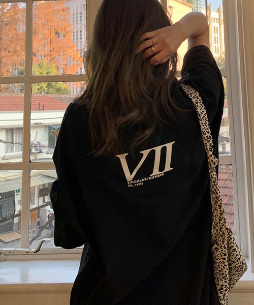 meJane（ミージェーン）の「imagineオーバーサイズプリントTシャツ（Tシャツ/カットソー・レディース・ホワイト/ブラック/グレー・FREE）」の11枚目の写真