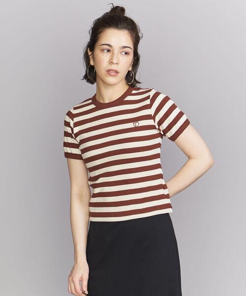 TheOpen Product(ザオープンプロダクト)の「【別注】<TheOpen Product>ボーダー Tシャツ(Tシャツ/カットソー・レディース・ブラック/ワインレッド・FREE)」の15枚目の写真