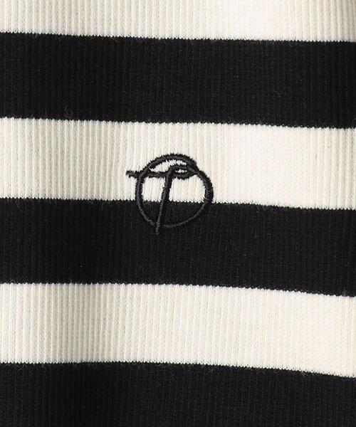TheOpen Product(ザオープンプロダクト)の「【別注】<TheOpen Product>ボーダー Tシャツ(Tシャツ/カットソー・レディース・ブラック/ワインレッド・FREE)」の13枚目の写真
