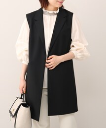 UNTITLED | リッチトロピカルクロススリーブレスジャケット(ベスト)