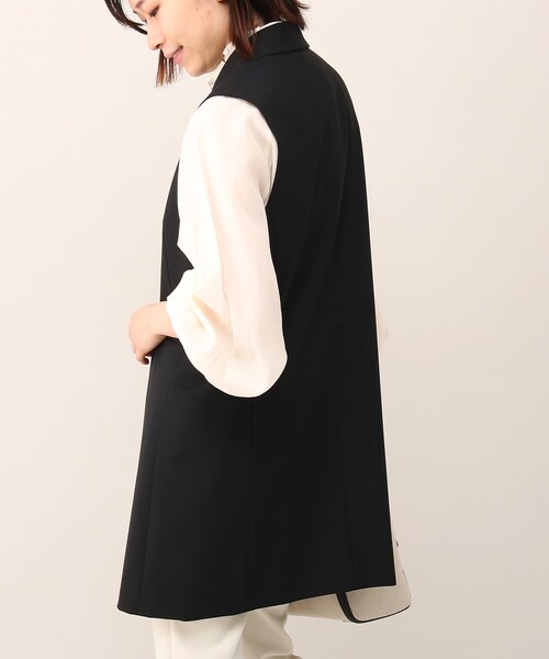 UNTITLED（アンタイトル）の「◆【STORY掲載】リッチトロピカルクロススリーブレスジャケット（ベスト・レディース・ブラック/グレー系/カーキ・44/02/04）」の20枚目の写真