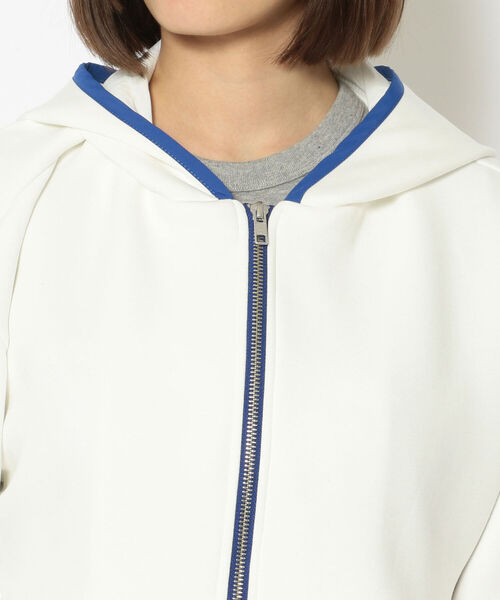 Risley（リズレー）の「【別注】Risley/リズレー/ロング切り替えパーカー（パーカー・レディース・ブラック/オフホワイト・FREE）」の20枚目の写真