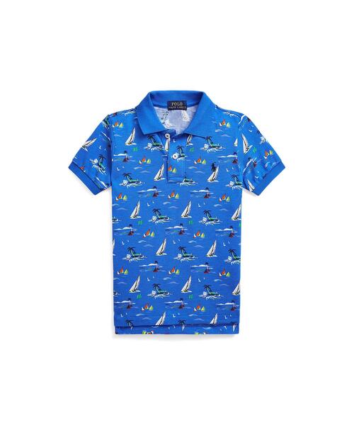 セールボート コットン メッシュ ポロシャツ