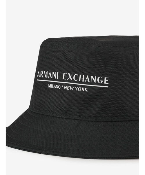 ARMANI EXCHANGE（アルマーニエクスチェンジ）の「【A|X アルマーニ エクスチェンジ】ロゴ　バケットハット（ハット・メンズ・ブラック・FREE）」の4枚目の写真
