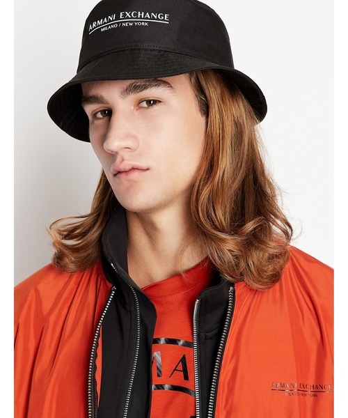 ARMANI EXCHANGE（アルマーニエクスチェンジ）の「【A|X アルマーニ エクスチェンジ】ロゴ　バケットハット（ハット・メンズ・ブラック・FREE）」の5枚目の写真