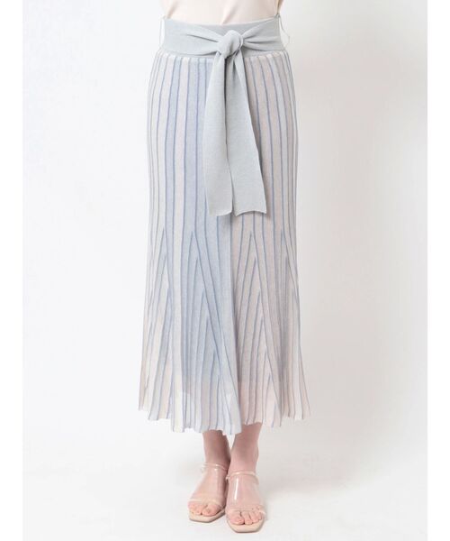 LAGUNAMOON（ラグナムーン）の「シアーグラデーションニットスカート（スカート・レディース・グリーン/ライトブルー/オレンジ・SMALL/MEDIUM）」の16枚目の写真