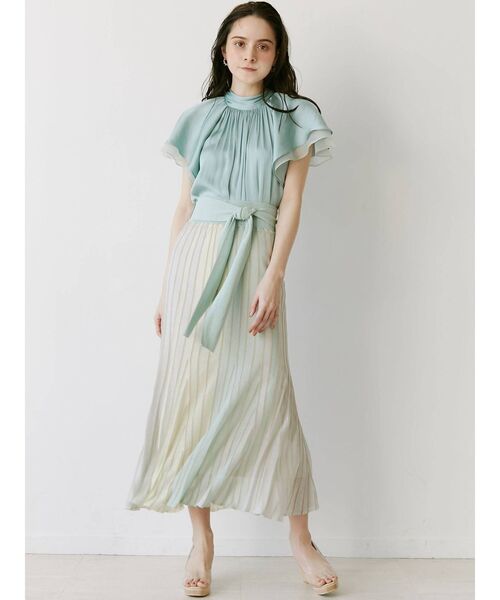 LAGUNAMOON（ラグナムーン）の「シアーグラデーションニットスカート（スカート・レディース・グリーン/ライトブルー/オレンジ・SMALL/MEDIUM）」の18枚目の写真