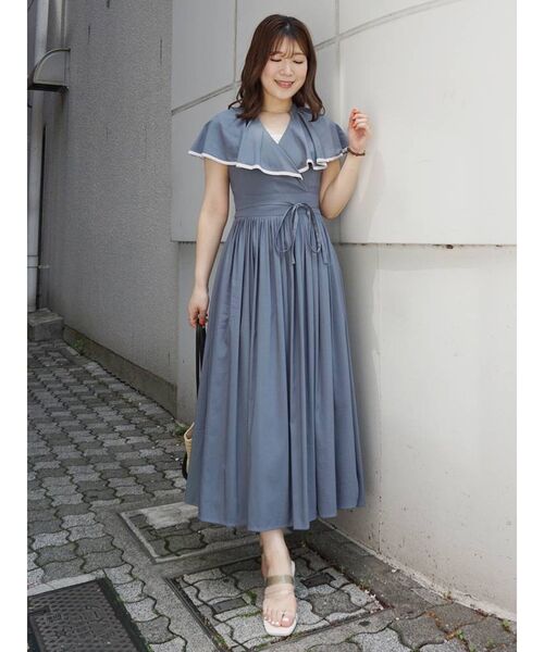 MERCURY DUO×MARY QUANT ラッフルシャツワンピース マリクワ（【MARY 