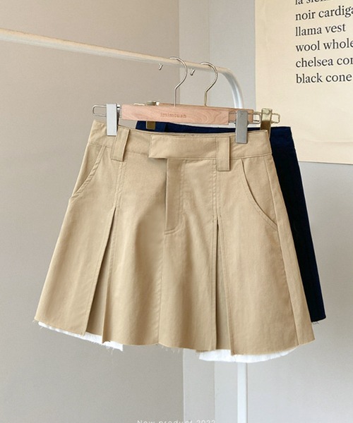 aimoha(アイモハ)の「デザインミニスカート(スカート・レディース・ベージュ/ネイビー・MEDIUM/LARGE/X-LARGE/SMALL)」の21枚目の写真