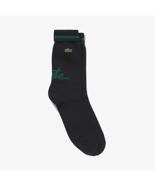 LACOSTE(ラコステ)の「スクリプトブランドネームロゴミドル丈ソックス(ソックス/靴下・メンズ・ホワイト/スカイブルー/ブラック/グレー・27.0cm)」の3枚目の写真