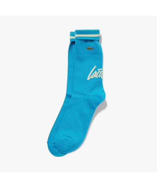 LACOSTE(ラコステ)の「スクリプトブランドネームロゴミドル丈ソックス(ソックス/靴下・メンズ・ホワイト/スカイブルー/ブラック/グレー・27.0cm)」の11枚目の写真