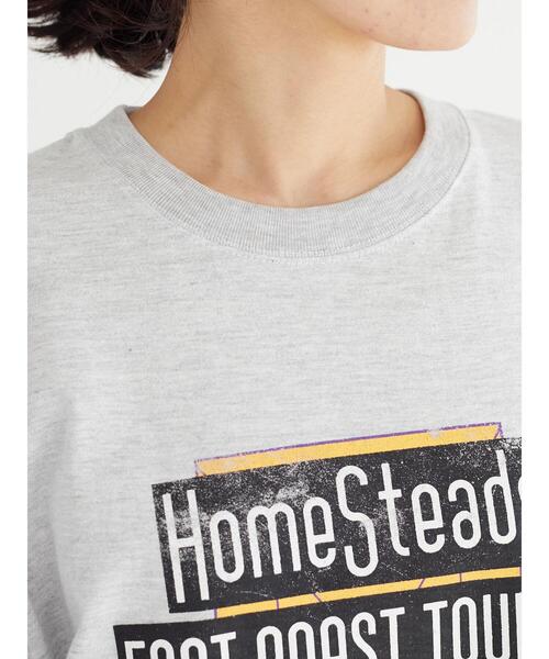 Green　Parks（グリーンパークス）の「■HOME STEADS ツアーTEE（Tシャツ/カットソー・レディース・グレー・FREE）」の13枚目の写真