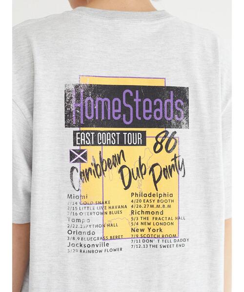Green　Parks（グリーンパークス）の「■HOME STEADS ツアーTEE（Tシャツ/カットソー・レディース・グレー・FREE）」の18枚目の写真