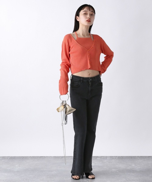 アクセサリー co JEANASIS（ジーナシス）の「12GレーヨンナイロンリブショートV