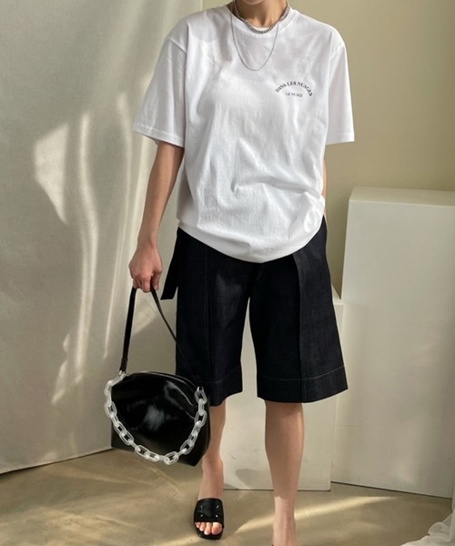 VitaFelice(ヴィータフェリーチェ)の「バックロゴプリントTシャツ(Tシャツ/カットソー・レディース・チャコールグレー/ライトグリーン/ホワイト・FREE)」の20枚目の写真
