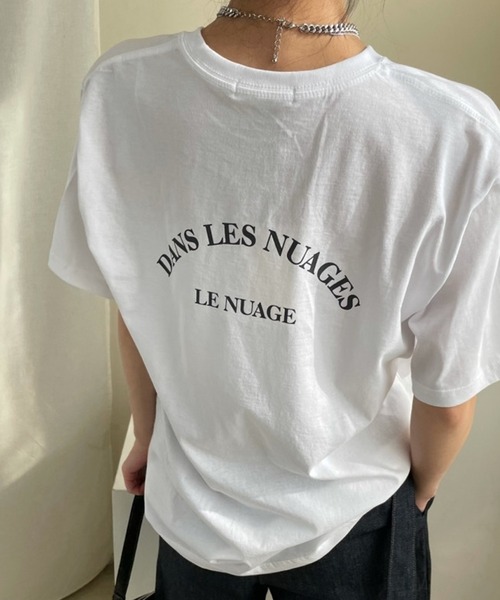 VitaFelice(ヴィータフェリーチェ)の「バックロゴプリントTシャツ(Tシャツ/カットソー・レディース・チャコールグレー/ライトグリーン/ホワイト・FREE)」の22枚目の写真