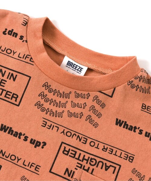 セール】WEB限定 総柄ロゴTシャツ（Tシャツ/カットソー）｜BREEZE
