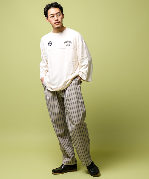 B.C STOCK(ベーセーストック)の「プレーティング F/BT(Tシャツ/カットソー・メンズ・ライトホワイト/ブラック系その他/ピンク系その他・MEDIUM/LARGE)」の17枚目の写真