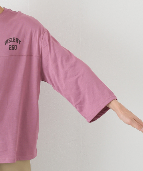 B.C STOCK(ベーセーストック)の「プレーティング F/BT(Tシャツ/カットソー・メンズ・ライトホワイト/ブラック系その他/ピンク系その他・MEDIUM/LARGE)」の9枚目の写真
