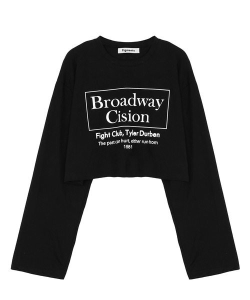 Figments(フィグメンツ)の「クロップドロゴロンT(Tシャツ/カットソー・レディース・ホワイト/ブラック・FREE)」の7枚目の写真