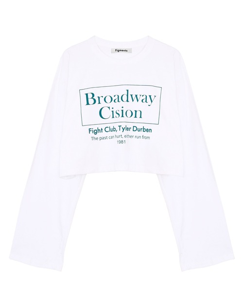 Figments(フィグメンツ)の「クロップドロゴロンT(Tシャツ/カットソー・レディース・ホワイト/ブラック・FREE)」の8枚目の写真