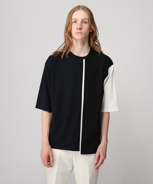 tk.TAKEO KIKUCHI（ティーケータケオキクチ）の「◆クォータースイッチカットソー（Tシャツ/カットソー・メンズ・ホワイト系5/ネイビー系4/ブラック系4・02/03）」の3枚目の写真