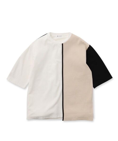 tk.TAKEO KIKUCHI（ティーケータケオキクチ）の「◆クォータースイッチカットソー（Tシャツ/カットソー・メンズ・ホワイト系5/ネイビー系4/ブラック系4・02/03）」の4枚目の写真