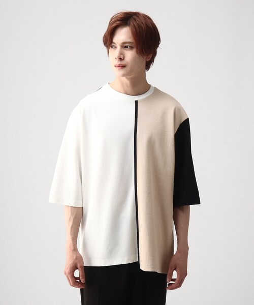 tk.TAKEO KIKUCHI（ティーケータケオキクチ）の「◆クォータースイッチカットソー（Tシャツ/カットソー・メンズ・ホワイト系5/ネイビー系4/ブラック系4・02/03）」の5枚目の写真