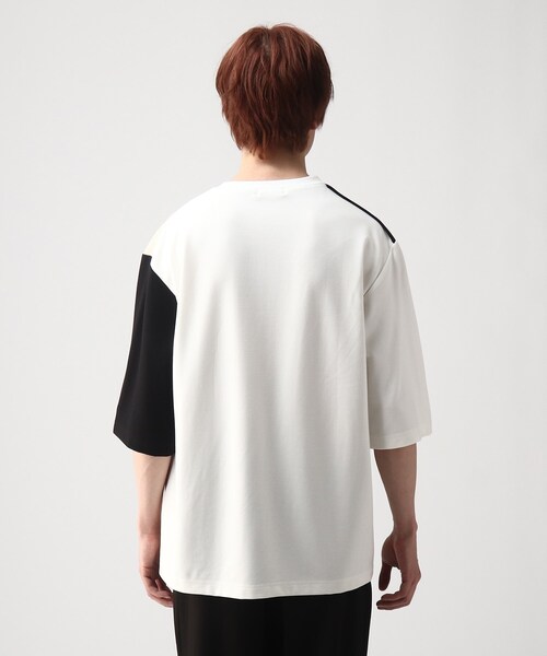 tk.TAKEO KIKUCHI（ティーケータケオキクチ）の「◆クォータースイッチカットソー（Tシャツ/カットソー・メンズ・ホワイト系5/ネイビー系4/ブラック系4・02/03）」の7枚目の写真