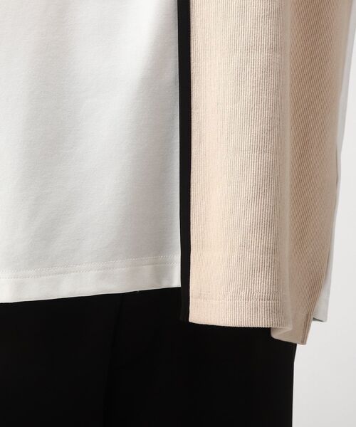 tk.TAKEO KIKUCHI（ティーケータケオキクチ）の「◆クォータースイッチカットソー（Tシャツ/カットソー・メンズ・ホワイト系5/ネイビー系4/ブラック系4・02/03）」の12枚目の写真