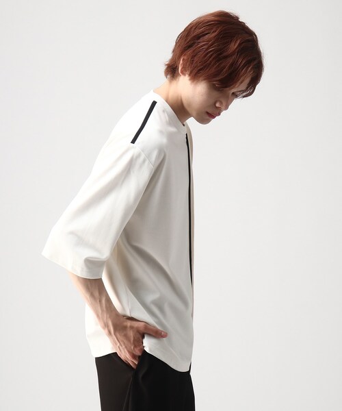 tk.TAKEO KIKUCHI（ティーケータケオキクチ）の「◆クォータースイッチカットソー（Tシャツ/カットソー・メンズ・ホワイト系5/ネイビー系4/ブラック系4・02/03）」の19枚目の写真