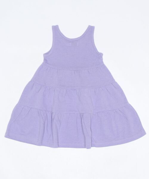 Life Support Products（ライフサポートプロダクツ）の「梨地ティアードワンピース（80～150cm）（ワンピース・キッズ・チャコール/ラベンダー/ピンク・110/120/80/100/140/150/90/95/130）」の4枚目の写真
