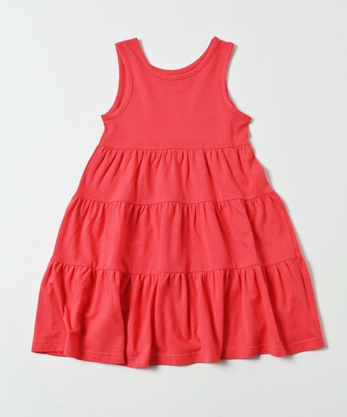 Life Support Products（ライフサポートプロダクツ）の「梨地ティアードワンピース（80～150cm）（ワンピース・キッズ・チャコール/ラベンダー/ピンク・110/120/80/100/140/150/90/95/130）」の3枚目の写真