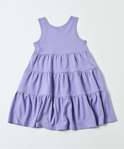 Life Support Products（ライフサポートプロダクツ）の「梨地ティアードワンピース（80～150cm）（ワンピース・キッズ・チャコール/ラベンダー/ピンク・110/120/80/100/140/150/90/95/130）」の5枚目の写真