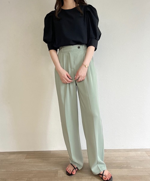 ISOOK(アイスー)の「【ZOZOTOWN限定】Puffsleeve blouse / パフスリーブブラウス(シャツ/ブラウス・レディース・ブラック/ライトイエロー・FREE)」の11枚目の写真