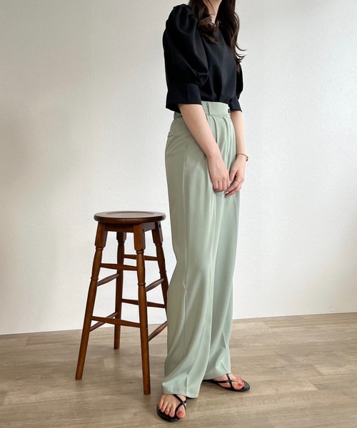 ISOOK(アイスー)の「【ZOZOTOWN限定】Puffsleeve blouse / パフスリーブブラウス(シャツ/ブラウス・レディース・ブラック/ライトイエロー・FREE)」の13枚目の写真