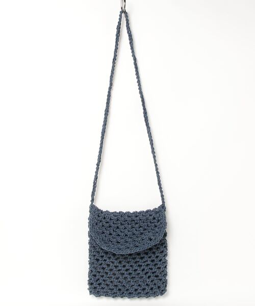 Badhiya（バディ―ヤ）の「Macrame shoulder bag - large（ショルダーバッグ・メンズ・ピンク/ネイビー・FREE）」の2枚目の写真