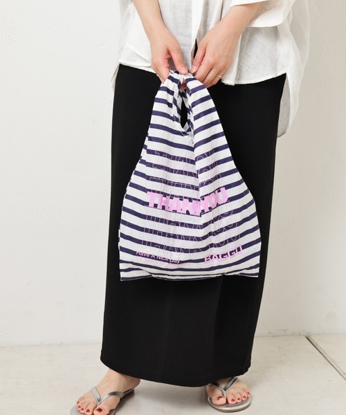 美品【BAGGU】STANDARDエコバッグ　15th THANK YOU　黒 GroundY YOHJI YAMAMOTO × BAGGU 黒エコバッグ - メルカリ